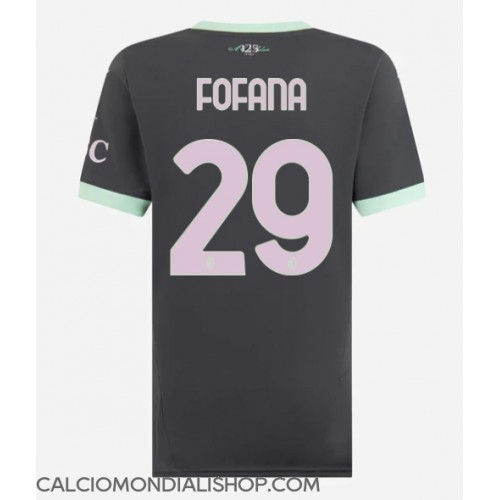 Maglie da calcio AC Milan Youssouf Fofana #29 Terza Maglia Femminile 2024-25 Manica Corta